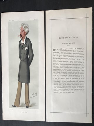Item #2752 Original Illustration and Profile of Bret Harte published in Vanity Fair Magazine;...