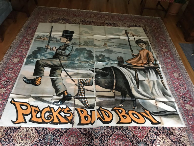 Item #2758 Peck's Bad Boy: RARE POSTER FOR PLAY. George Wilbur Peck.