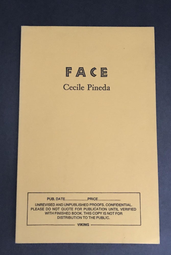 Item #2834 Face [Uncorrected Proof]. Cecile Pineda.