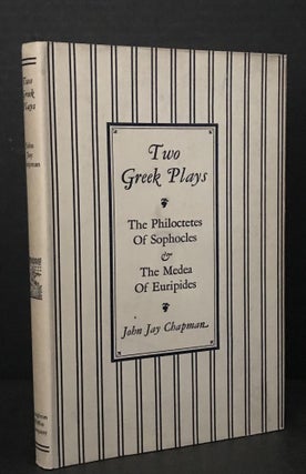 Item #3394 Two Greek Plays: The Philoctetes of Sophocles and The Medea of Euripides. Sophocles,...