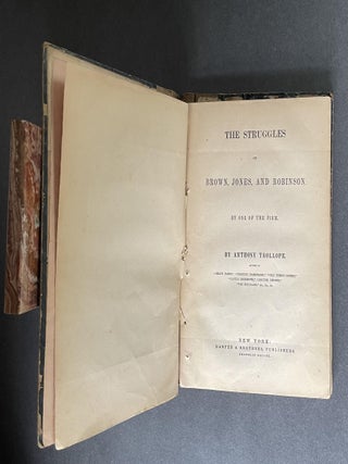 The Struggles of Brown, Jones, and Robinson; By One of the Firm