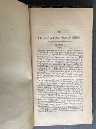 The Struggles of Brown, Jones, and Robinson; By One of the Firm