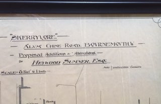 RARE: Original Plans for an Addition to Skerryvore the Home of Robert Louis Stevenson [Strange Case of Dr. Jekyll and Mr. Hyde]