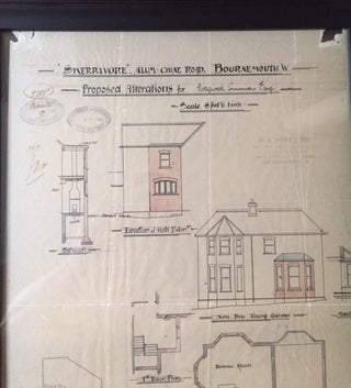 RARE: Original Plans for an Addition to Skerryvore the Home of Robert Louis Stevenson [Strange Case of Dr. Jekyll and Mr. Hyde]
