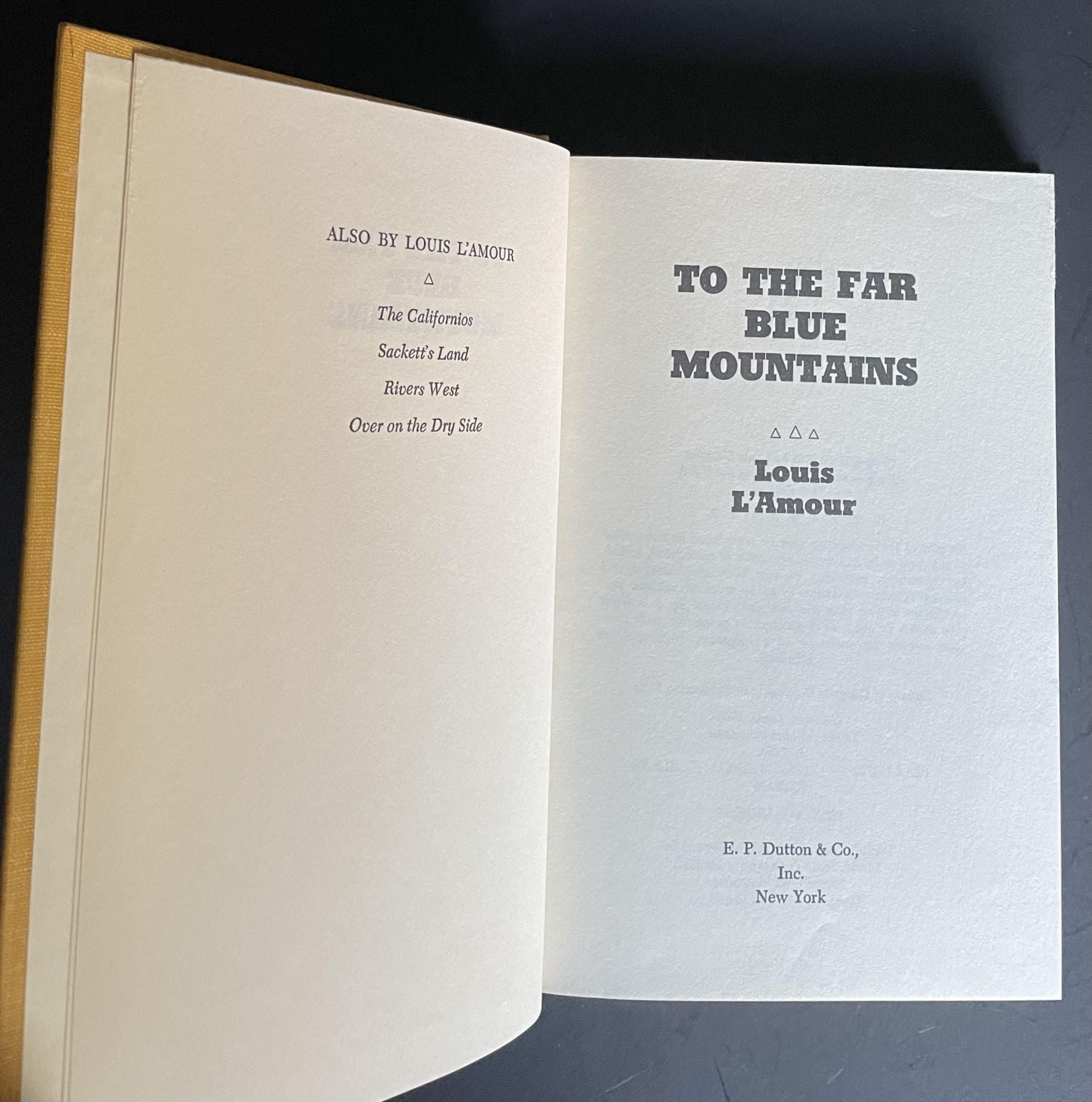 to the far blue mountains by louis l'amour