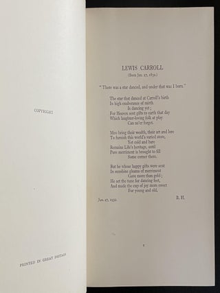 A Selection from the Letters of Lewis Carroll (The Rev. Charles Lutwidge Dodson) to His Child-Friends Together with "Eight or Nine Wise Words About Letter-Writing"