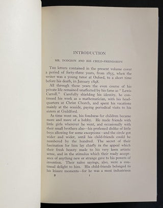 A Selection from the Letters of Lewis Carroll (The Rev. Charles Lutwidge Dodson) to His Child-Friends Together with "Eight or Nine Wise Words About Letter-Writing"