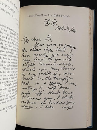 A Selection from the Letters of Lewis Carroll (The Rev. Charles Lutwidge Dodson) to His Child-Friends Together with "Eight or Nine Wise Words About Letter-Writing"