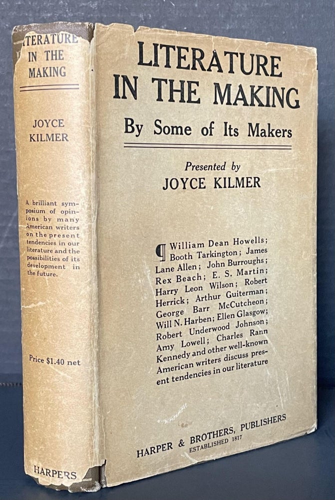 Item #3618 Literature in the Making. Joyce Kilmer.