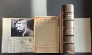 Item #3623 The Lost Girl; TOGETHER WITH an Manuscript Letter [Post Card] from D.H. Lawrence to...
