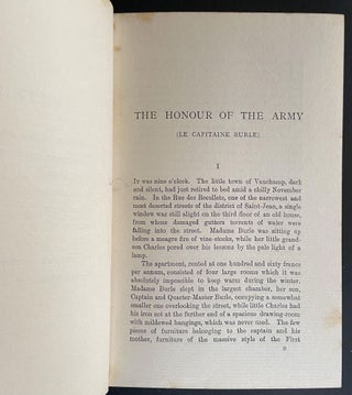 The Honour of the Army and Other Stories/ by Émile Zola. Edited with a preface by Ernest Alfred Vizetelly