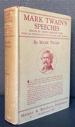 Item #3658 Mark Twain's Speeches; With an Introduction by Albert Bigelow Paine and an...