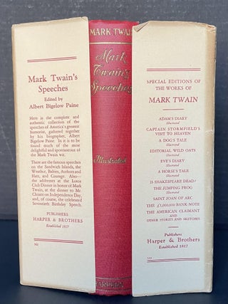 Mark Twain's Speeches; With an Introduction by Albert Bigelow Paine and an Appreciation by William Dean Howells