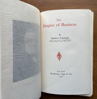 The Empire of Business [QUITE SCARCE TO RARE FIRST EDITION]