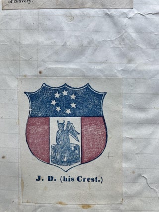George H. Williams’ Scrapbook w/ 100s of Political Cartoons/ Civil War - 1860s