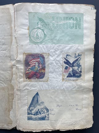 George H. Williams’ Scrapbook w/ 100s of Political Cartoons/ Civil War - 1860s