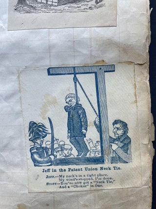 George H. Williams’ Scrapbook w/ 100s of Political Cartoons/ Civil War - 1860s
