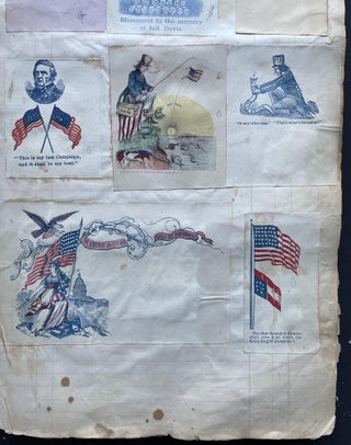 George H. Williams’ Scrapbook w/ 100s of Political Cartoons/ Civil War - 1860s
