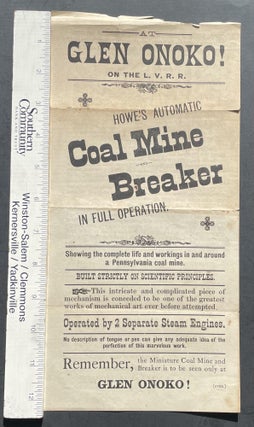 Howe's Automatic Coal Mine and Breaker IN FULL OPERATION; Showing the complete life and workings in and around a Pennsylvania coal mine