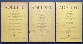 Item #3876 The Adelphi. Eric Arthur Blair, Later Known as George Orwell