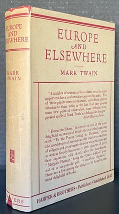 Europe and Elsewhere. Mark Twain, Samuel Clemens.